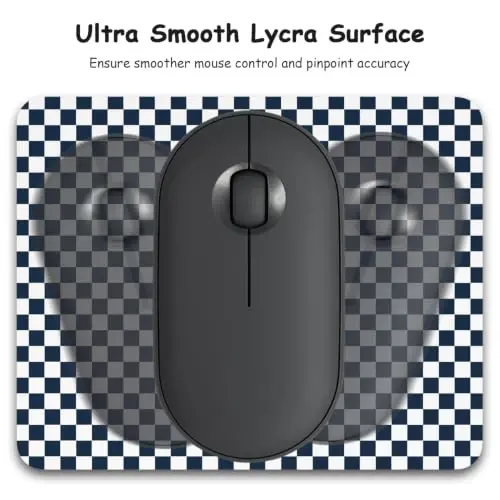 Dapesuom Small Mouse Pad, 5 x 6 Inch Thick Rubber Premium-Textured Non-Slip Portable & Washable Mini Mouse Mat for Women Men Wireless Laptops Keyboard Tray Gaming Work Travel,Dark Navy - 3