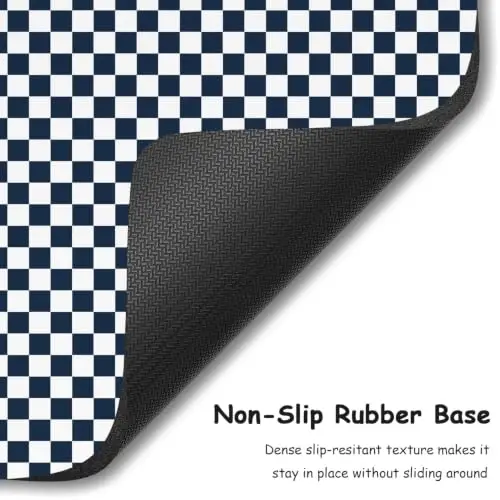 Dapesuom Small Mouse Pad, 5 x 6 Inch Thick Rubber Premium-Textured Non-Slip Portable & Washable Mini Mouse Mat for Women Men Wireless Laptops Keyboard Tray Gaming Work Travel,Dark Navy - 4