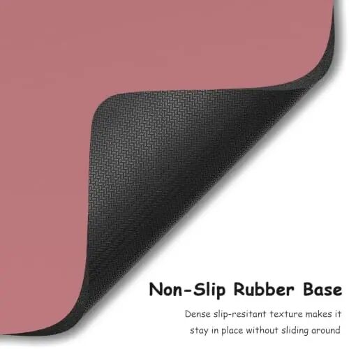 Dapesuom Small Mouse Pad, 5 x 6 Inch Thick Rubber Premium-Textured Non-Slip Portable & Washable Mini Mouse Mat for Women Men Wireless Laptops Keyboard Tray Gaming Work Travel,Dark Red - 4