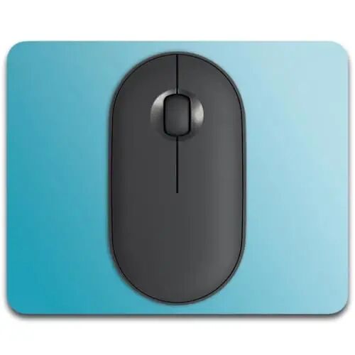 Dapesuom Small Mouse Pad, 5 x 6 Inch Thick Rubber Premium-Textured Non-Slip Portable & Washable Mini Mouse Mat for Women Men Wireless Laptops Keyboard Tray Gaming Work Travel,Gradient Aqua - Dapesuom