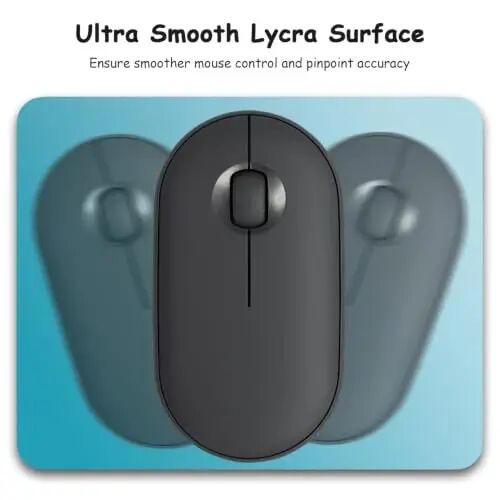 Dapesuom Small Mouse Pad, 5 x 6 Inch Thick Rubber Premium-Textured Non-Slip Portable & Washable Mini Mouse Mat for Women Men Wireless Laptops Keyboard Tray Gaming Work Travel,Gradient Aqua - 3