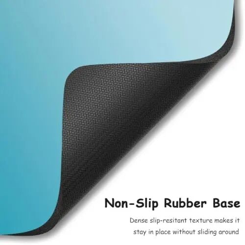 Dapesuom Small Mouse Pad, 5 x 6 Inch Thick Rubber Premium-Textured Non-Slip Portable & Washable Mini Mouse Mat for Women Men Wireless Laptops Keyboard Tray Gaming Work Travel,Gradient Aqua - 4