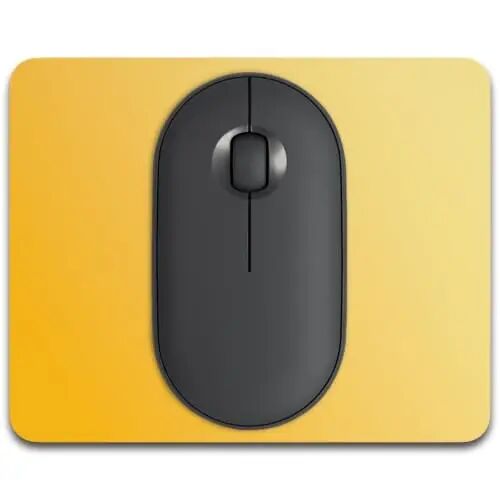 Dapesuom Small Mouse Pad, 5 x 6 Inch Thick Rubber Premium-Textured Non-Slip Portable & Washable Mini Mouse Mat for Women Men Wireless Laptops Keyboard Tray Gaming Work Travel,Gradient Yellow - 1