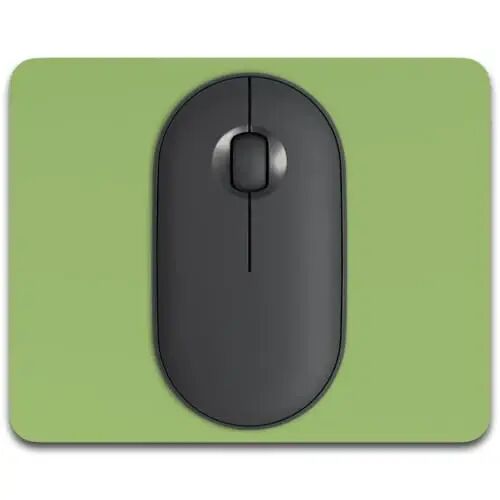 Dapesuom Small Mouse Pad, 5 x 6 Inch Thick Rubber Premium-Textured Non-Slip Portable & Washable Mini Mouse Mat for Women Men Wireless Laptops Keyboard Tray Gaming Work Travel,Grass Green - 1