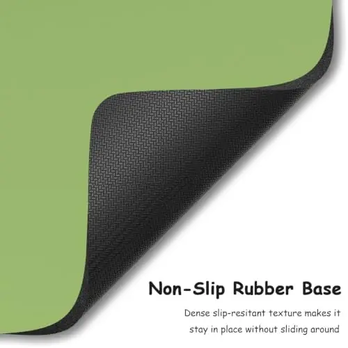 Dapesuom Small Mouse Pad, 5 x 6 Inch Thick Rubber Premium-Textured Non-Slip Portable & Washable Mini Mouse Mat for Women Men Wireless Laptops Keyboard Tray Gaming Work Travel,Grass Green - 4