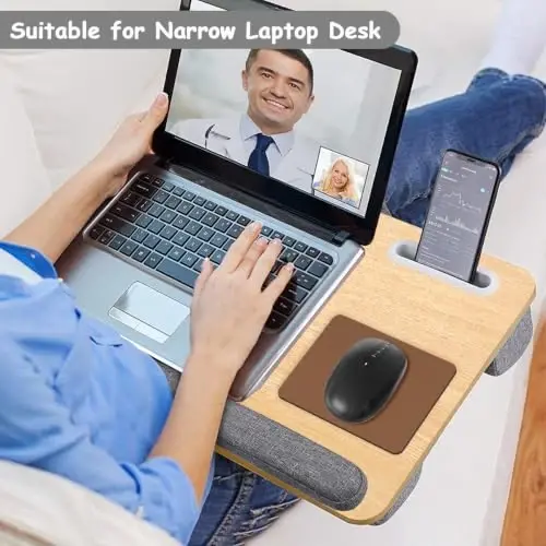 Dapesuom Small Mouse Pad, 5 x 6 Inch Thick Rubber Premium-Textured Non-Slip Portable & Washable Mini Mouse Mat for Women Men Wireless Laptops Keyboard Tray Gaming Work Travel,Leather Brown - 5