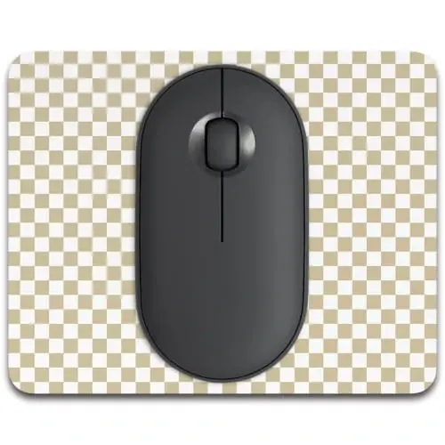 Dapesuom Small Mouse Pad, 5 x 6 Inch Thick Rubber Premium-Textured Non-Slip Portable & Washable Mini Mouse Mat for Women Men Wireless Laptops Keyboard Tray Gaming Work Travel,Sand - 1