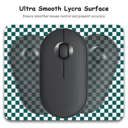 Dapesuom Small Mouse Pad, 5 x 6 Inch Thick Rubber Premium-Textured Non-Slip Portable & Washable Mini Mouse Mat for Women Men Wireless Laptops Keyboard Tray Gaming Work Travel,Teal - 3