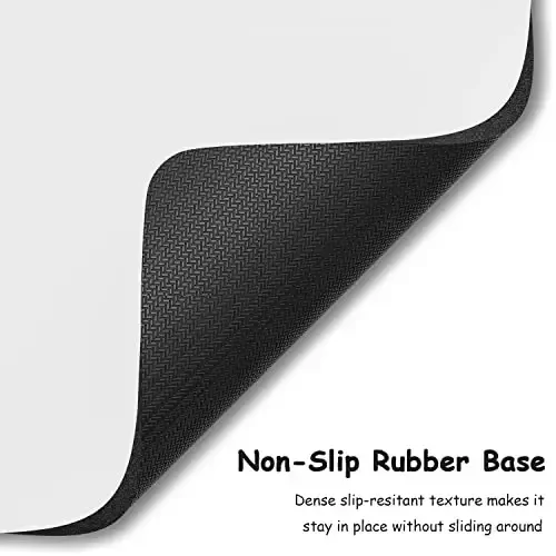 Dapesuom Small Mouse Pad, 5 x 6 Inch Thick Rubber Premium-Textured Non-Slip Portable & Washable Mini Mouse Mat for Women Wireless Laptops Keyboard Tray Gaming Work Computer Office Travel, Space Gray - 4
