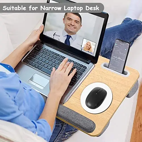 Dapesuom Small Mouse Pad, 6 x 6 Inch Thick Rubber Premium-Textured Non-Slip Portable & Washable Round Mini Mouse Mat for Women Men Wireless Laptops Keyboard Tray Gaming Computer Office Travel, White - 5