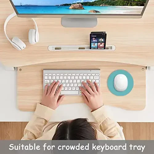 Dapesuom Small Mouse Pad, 6 x 6 Inch Thick Rubber Premium-Textured Non-Slip Portable & Washable Round Mini Mouse Mat for Women Men Wireless Laptops Keyboard Tray Gaming Work Computer, Malachite Green - 6