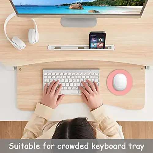 Dapesuom Small Mouse Pad, 6 x 6 Inch Thick Rubber Premium-Textured Non-Slip Portable & Washable Round Mini Mouse Mat for Women Men Wireless Laptops Keyboard Tray Gaming Work Computer Travel, Rose Pink - 6