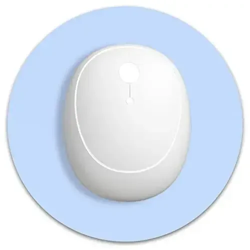 Dapesuom Small Mouse Pad, 6 x 6 Inch Thick Rubber Premium-Textured Non-Slip Portable & Washable Round Mini Mouse Mat for Women Men Wireless Laptops Keyboard Tray Gaming Work Computer Travel, Sky Blue 