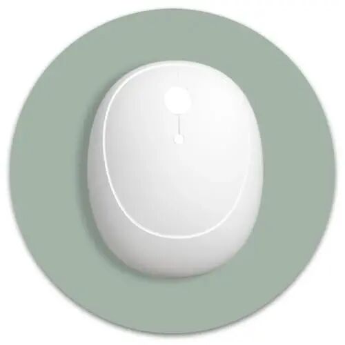 Dapesuom Small Mouse Pad, 6 x 6 Inch Thick Rubber Premium-Textured Non-Slip Portable & Washable Round Mini Mouse Mat for Women Wireless Laptops Keyboard Tray Gaming Work Office,Bean Green - 1