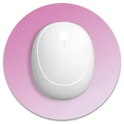 Dapesuom Small Mouse Pad, 6 x 6 Inch Thick Rubber Premium-Textured Non-Slip Portable & Washable Round Mini Mouse Mat for Women Wireless Laptops Keyboard Tray Gaming Work Office,Gradient Blush - DAPESUOM