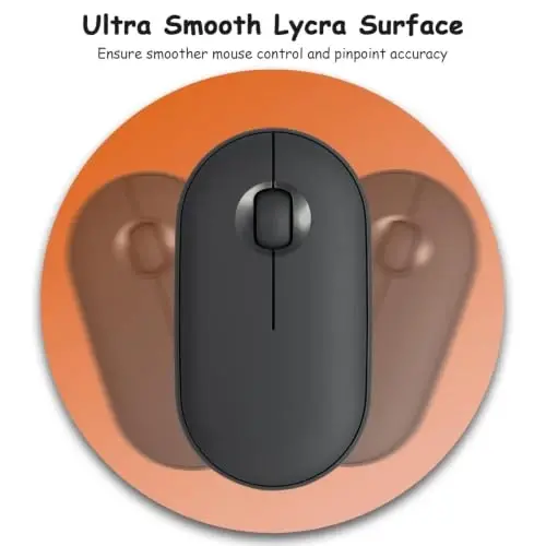 Dapesuom Small Mouse Pad, 6 x 6 Inch Thick Rubber Premium-Textured Non-Slip Portable & Washable Round Mini Mouse Mat for Women Wireless Laptops Keyboard Tray Gaming Work Office,Gradient Sunset - 3