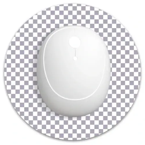 Dapesuom Small Mouse Pad, 6 x 6 Inch Thick Rubber Premium-Textured Non-Slip Portable & Washable Round Mini Mouse Mat for Women Wireless Laptops Keyboard Tray Gaming Work Office,Lilac Grey - 1