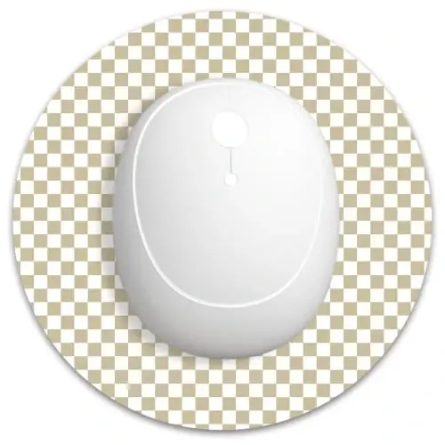Dapesuom Small Mouse Pad, 6 x 6 Inch Thick Rubber Premium-Textured Non-Slip Portable & Washable Round Mini Mouse Mat for Women Wireless Laptops Keyboard Tray Gaming Work Office,Sand - 1