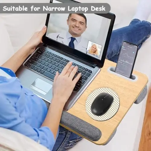 Dapesuom Small Mouse Pad, 6 x 6 Inch Thick Rubber Premium-Textured Non-Slip Portable & Washable Round Mini Mouse Mat for Women Wireless Laptops Keyboard Tray Gaming Work Office,Sand - 5