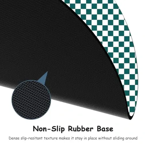 Dapesuom Small Mouse Pad, 6 x 6 Inch Thick Rubber Premium-Textured Non-Slip Portable & Washable Round Mini Mouse Mat for Women Wireless Laptops Keyboard Tray Gaming Work Office,Teal - 4