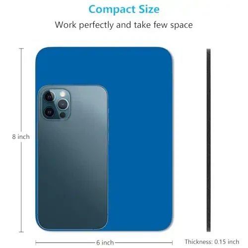 Dapesuom Small Mouse Pad, 6 x 8 Inch Thick Rubber Premium-Textured Non-Slip Portable & Washable Mini Mouse Mat for Women Men Wireless Laptops Keyboard Tray Gaming Computer Office Travel, Dark Blue - 2