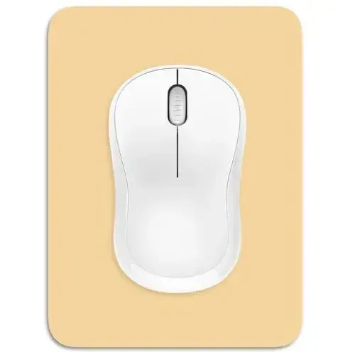 Dapesuom Small Mouse Pad, 6 x 8 Inch Thick Rubber Premium-Textured Non-Slip Portable & Washable Mini Mouse Mat for Women Men Wireless Laptops Keyboard Tray Gaming Computer Office Travel, Navajo White - 1