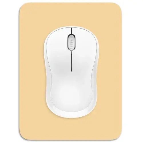 Dapesuom Small Mouse Pad, 6 x 8 Inch Thick Rubber Premium-Textured Non-Slip Portable & Washable Mini Mouse Mat for Women Men Wireless Laptops Keyboard Tray Gaming Computer Office Travel, Navajo White 