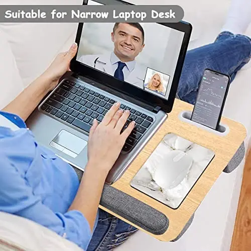 Dapesuom Small Mouse Pad, 6 x 8 Inch Thick Rubber Premium-Textured Non-Slip Portable & Washable Mini Mouse Mat for Women Men Wireless Laptops Keyboard Tray Gaming Computer Office Travel, White Marble - 5