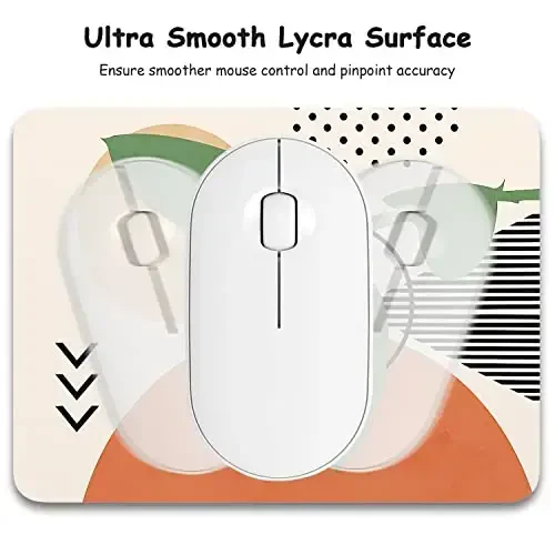 Dapesuom Small Mouse Pad, 6 x 8 Inch Thick Rubber Premium-Textured Non-Slip Portable & Washable Mini Mouse Mat for Women Men Wireless Laptops Keyboard Tray Gaming Office Travel, Abstract Painting - 3