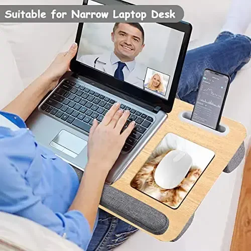 Dapesuom Small Mouse Pad, 6 x 8 Inch Thick Rubber Premium-Textured Non-Slip Portable & Washable Mini Mouse Mat for Women Men Wireless Laptops Keyboard Tray Gaming Work Computer Office Travel, Cute Cat - 5