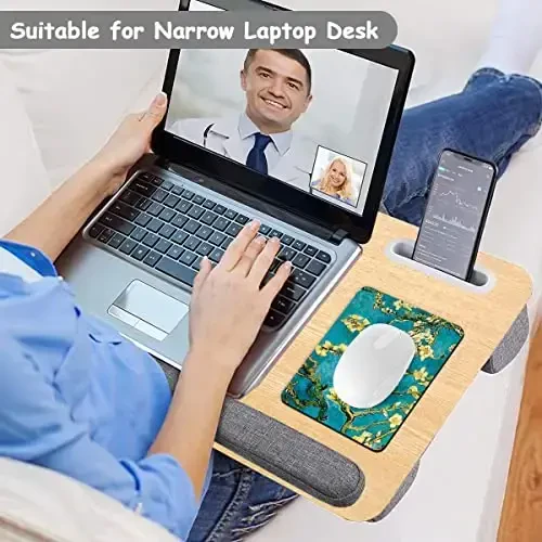 Dapesuom Small Mouse Pad, 6 x 8 Inch Thick Rubber Premium-Textured Non-Slip Portable & Washable Mini Mouse Mat for Women Men Wireless Laptops Keyboard Tray Gaming Work Computer Office Travel, Flower - 5