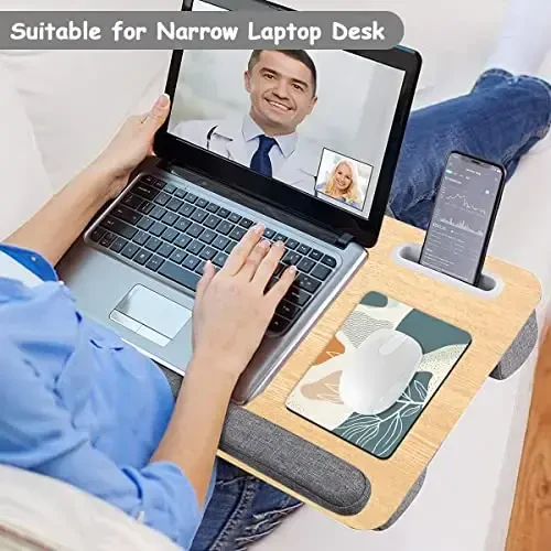 Dapesuom Small Mouse Pad, 6 x 8 Inch Thick Rubber Premium-Textured Non-Slip Portable & Washable Mini Mouse Mat for Women Men Wireless Laptops Keyboard Tray Gaming Work Computer Office Travel, Leaf - 5