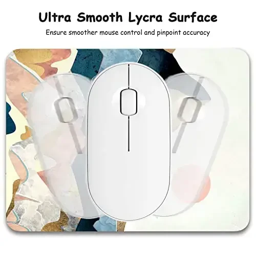 Dapesuom Small Mouse Pad, 6 x 8 Inch Thick Rubber Premium-Textured Non-Slip Portable & Washable Mini Mouse Mat for Women Men Wireless Laptops Keyboard Tray Gaming Work Computer Office Travel, Mountain - 3