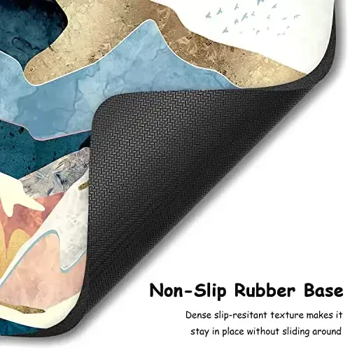 Dapesuom Small Mouse Pad, 6 x 8 Inch Thick Rubber Premium-Textured Non-Slip Portable & Washable Mini Mouse Mat for Women Men Wireless Laptops Keyboard Tray Gaming Work Computer Office Travel, Mountain - 4
