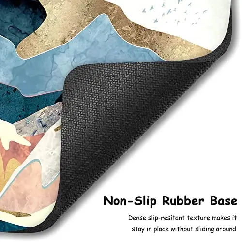 Dapesuom Small Mouse Pad, 6 x 8 Inch Thick Rubber Premium-Textured Non-Slip Portable & Washable Mini Mouse Mat for Women Men Wireless Laptops Keyboard Tray Gaming Work Computer Office Travel, Mountain - 4