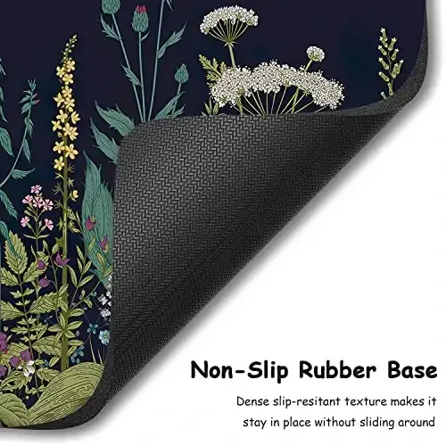 Dapesuom Small Mouse Pad, 6 x 8 Inch Thick Rubber Premium-Textured Non-Slip Portable & Washable Mini Mouse Mat for Women Men Wireless Laptops Keyboard Tray Gaming Work Computer Travel, Elegant Flower - 4