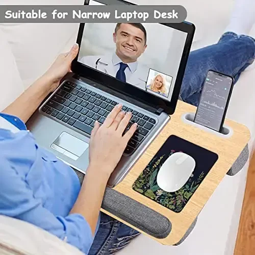 Dapesuom Small Mouse Pad, 6 x 8 Inch Thick Rubber Premium-Textured Non-Slip Portable & Washable Mini Mouse Mat for Women Men Wireless Laptops Keyboard Tray Gaming Work Computer Travel, Elegant Flower - 5