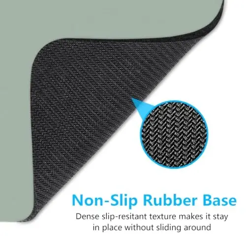Dapesuom Small Mouse Pad, 6 x 8 Inch Thick Rubber Premium-Textured Non-Slip Portable & Washable Mini Mouse Mat for Women Men Wireless Laptops Keyboard Tray Gaming Work Office Travel,Bean Green - 6