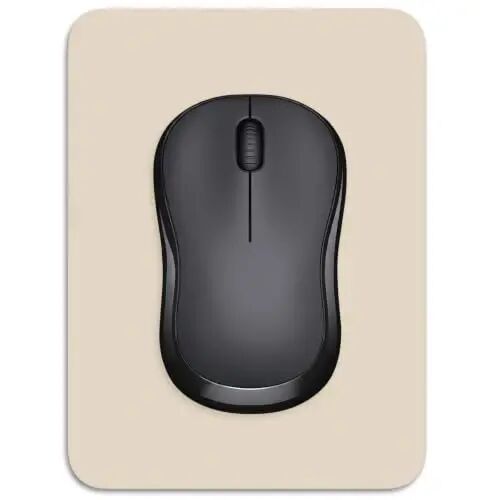 Dapesuom Small Mouse Pad, 6 x 8 Inch Thick Rubber Premium-Textured Non-Slip Portable & Washable Mini Mouse Mat for Women Men Wireless Laptops Keyboard Tray Gaming Work Office Travel,Beige - 1