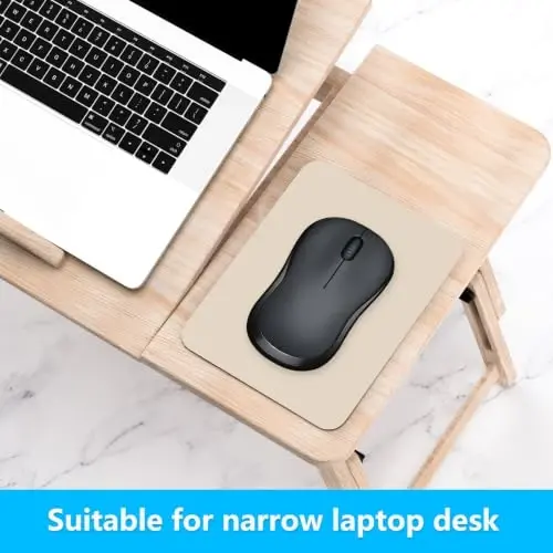 Dapesuom Small Mouse Pad, 6 x 8 Inch Thick Rubber Premium-Textured Non-Slip Portable & Washable Mini Mouse Mat for Women Men Wireless Laptops Keyboard Tray Gaming Work Office Travel,Beige - 4