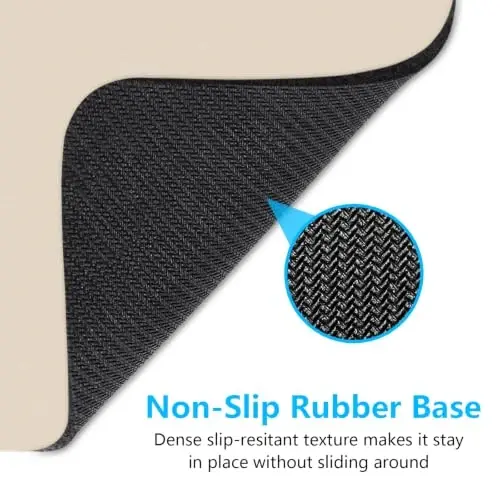 Dapesuom Small Mouse Pad, 6 x 8 Inch Thick Rubber Premium-Textured Non-Slip Portable & Washable Mini Mouse Mat for Women Men Wireless Laptops Keyboard Tray Gaming Work Office Travel,Beige - 6