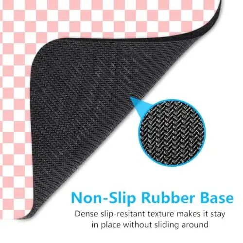 Dapesuom Small Mouse Pad, 6 x 8 Inch Thick Rubber Premium-Textured Non-Slip Portable & Washable Mini Mouse Mat for Women Men Wireless Laptops Keyboard Tray Gaming Work Office Travel,Blush Pink - 6