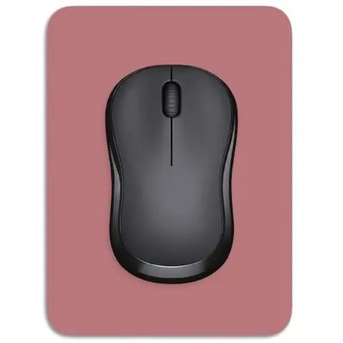 Dapesuom Small Mouse Pad, 6 x 8 Inch Thick Rubber Premium-Textured Non-Slip Portable & Washable Mini Mouse Mat for Women Men Wireless Laptops Keyboard Tray Gaming Work Office Travel,Dark Red - 1