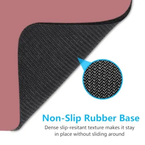Dapesuom Small Mouse Pad, 6 x 8 Inch Thick Rubber Premium-Textured Non-Slip Portable & Washable Mini Mouse Mat for Women Men Wireless Laptops Keyboard Tray Gaming Work Office Travel,Dark Red - 6