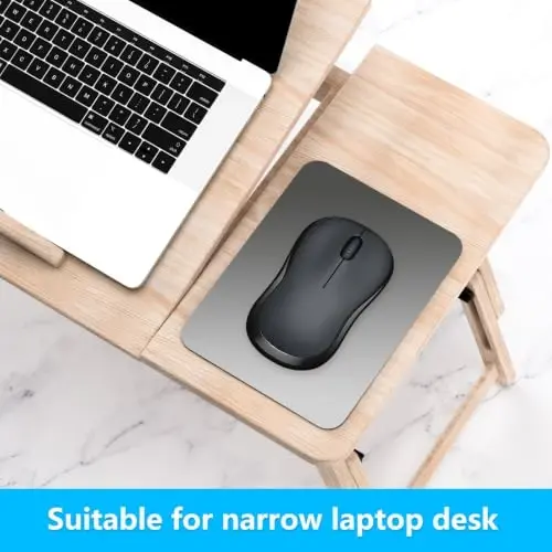 Dapesuom Small Mouse Pad, 6 x 8 Inch Thick Rubber Premium-Textured Non-Slip Portable & Washable Mini Mouse Mat for Women Men Wireless Laptops Keyboard Tray Gaming Work Office Travel,Gradient Ash - 4