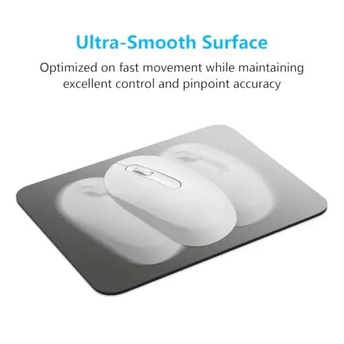 Dapesuom Small Mouse Pad, 6 x 8 Inch Thick Rubber Premium-Textured Non-Slip Portable & Washable Mini Mouse Mat for Women Men Wireless Laptops Keyboard Tray Gaming Work Office Travel,Gradient Ash - 5