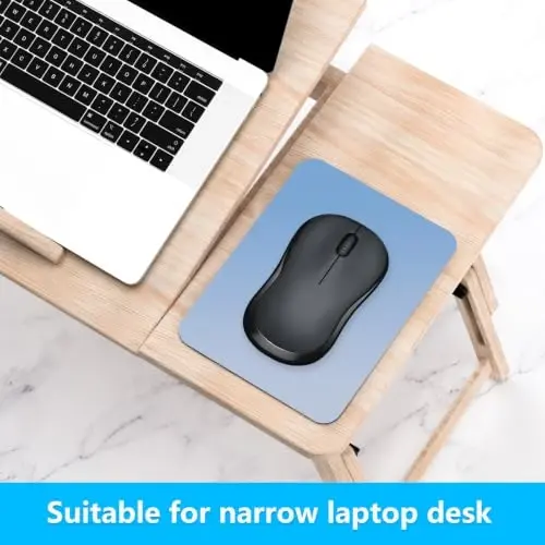 Dapesuom Small Mouse Pad, 6 x 8 Inch Thick Rubber Premium-Textured Non-Slip Portable & Washable Mini Mouse Mat for Women Men Wireless Laptops Keyboard Tray Gaming Work Office Travel,Gradient Azure - 4