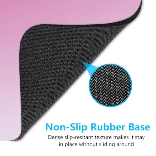 Dapesuom Small Mouse Pad, 6 x 8 Inch Thick Rubber Premium-Textured Non-Slip Portable & Washable Mini Mouse Mat for Women Men Wireless Laptops Keyboard Tray Gaming Work Office Travel,Gradient Blush - 6
