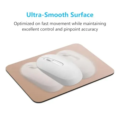 Dapesuom Small Mouse Pad, 6 x 8 Inch Thick Rubber Premium-Textured Non-Slip Portable & Washable Mini Mouse Mat for Women Men Wireless Laptops Keyboard Tray Gaming Work Office Travel,Gradient Camel - 5