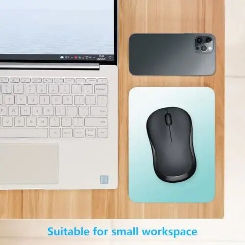 Dapesuom Small Mouse Pad, 6 x 8 Inch Thick Rubber Premium-Textured Non-Slip Portable & Washable Mini Mouse Mat for Women Men Wireless Laptops Keyboard Tray Gaming Work Office Travel,Gradient Sky - 3